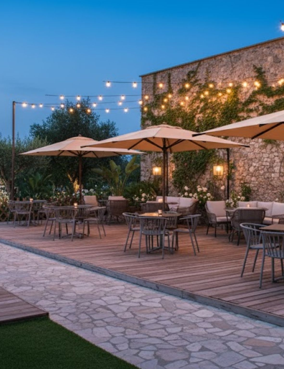 Mobiliario de exterior para restaurantes