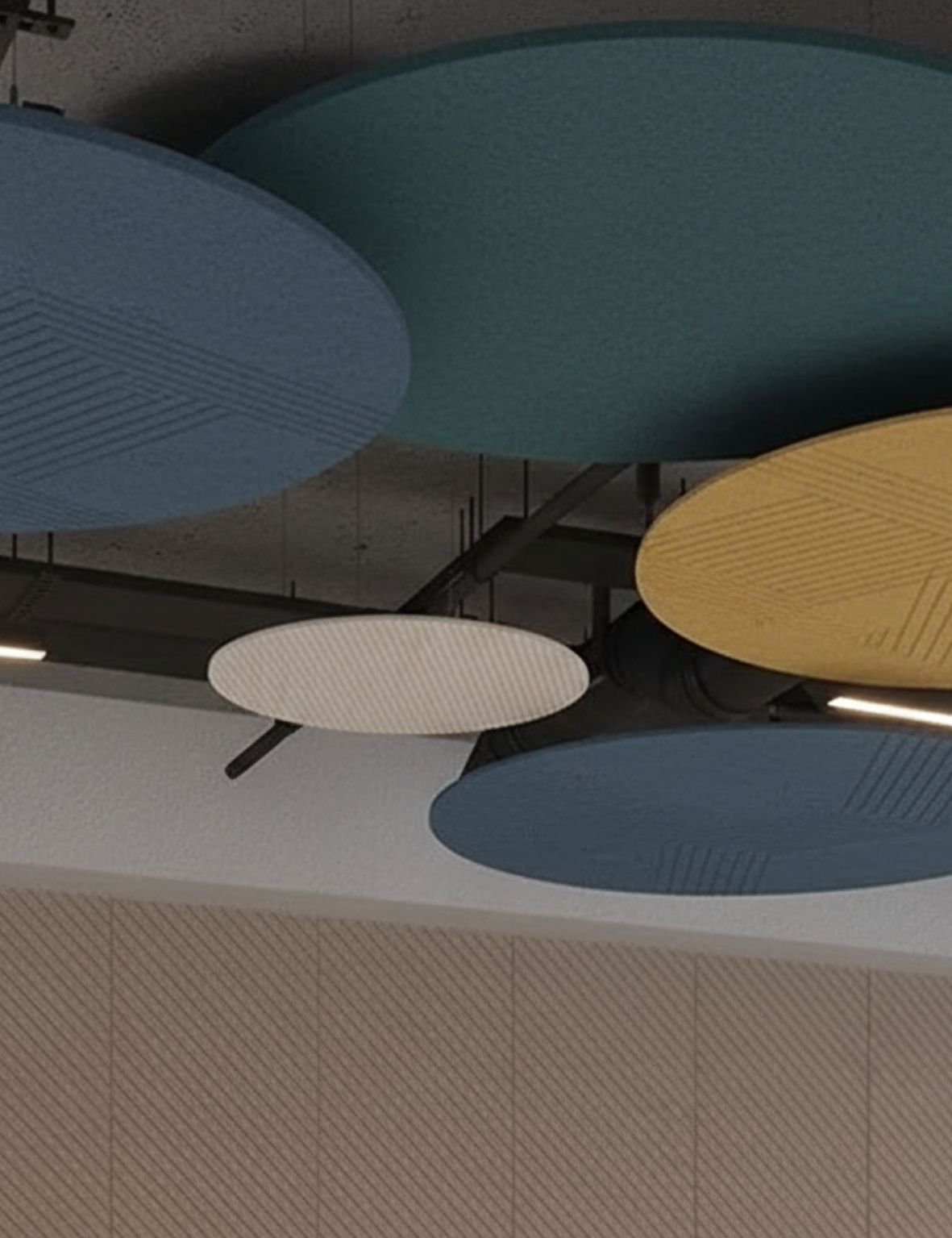  Islas acústicas de techo